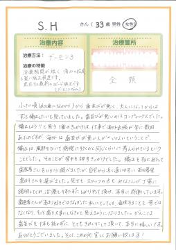 歯医者さんが好きではなかったけど、通院することが苦ではありませんでした